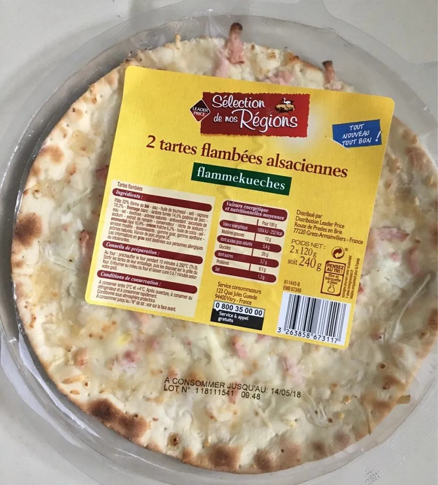 Taerte flambée