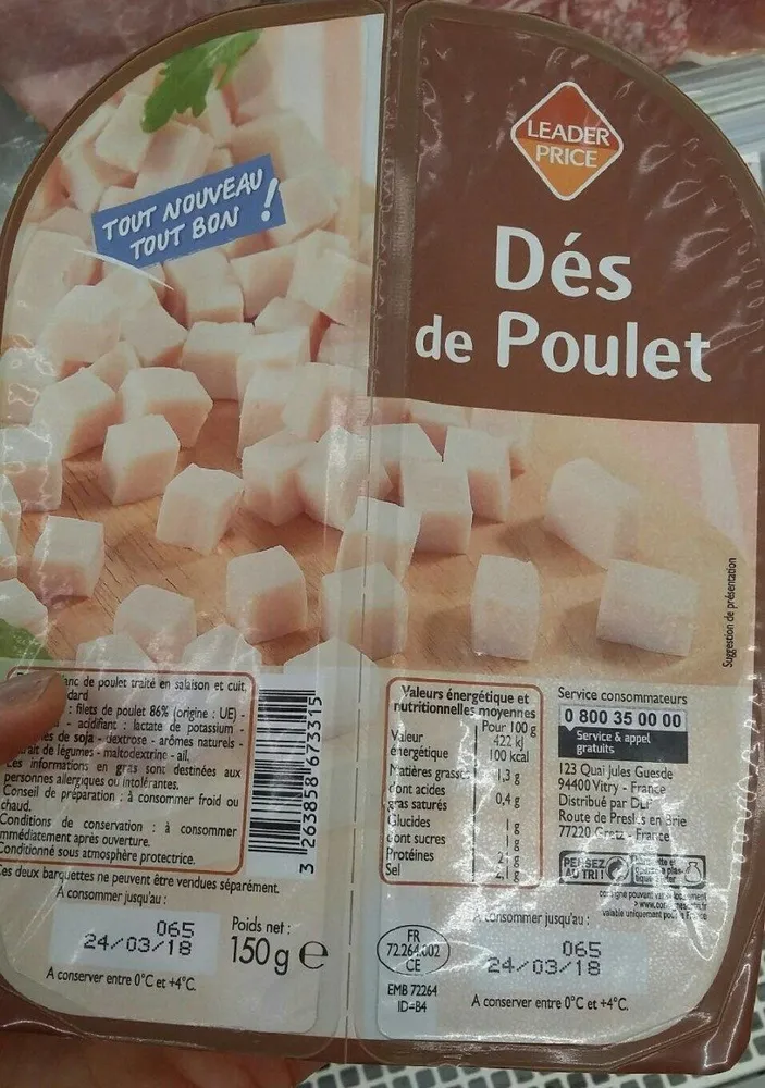 Des de poulet