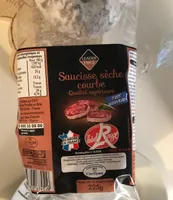 Saucisse seche courbe