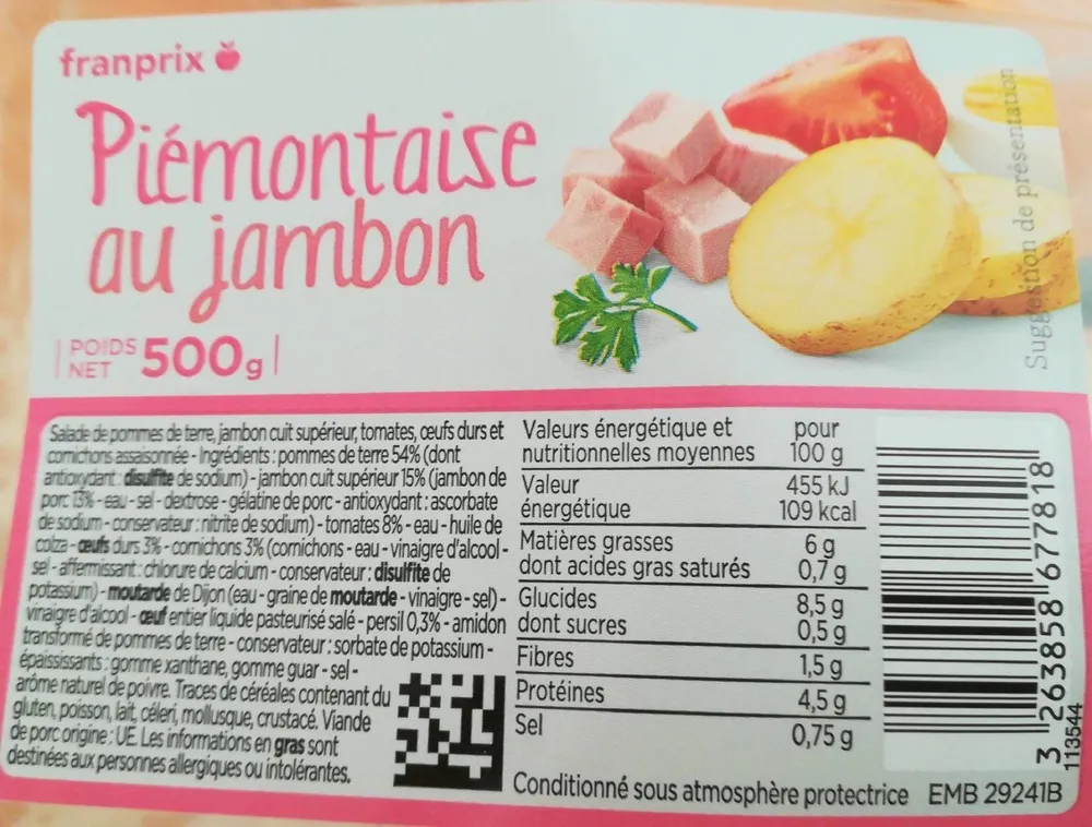 Piémontaise au jambon