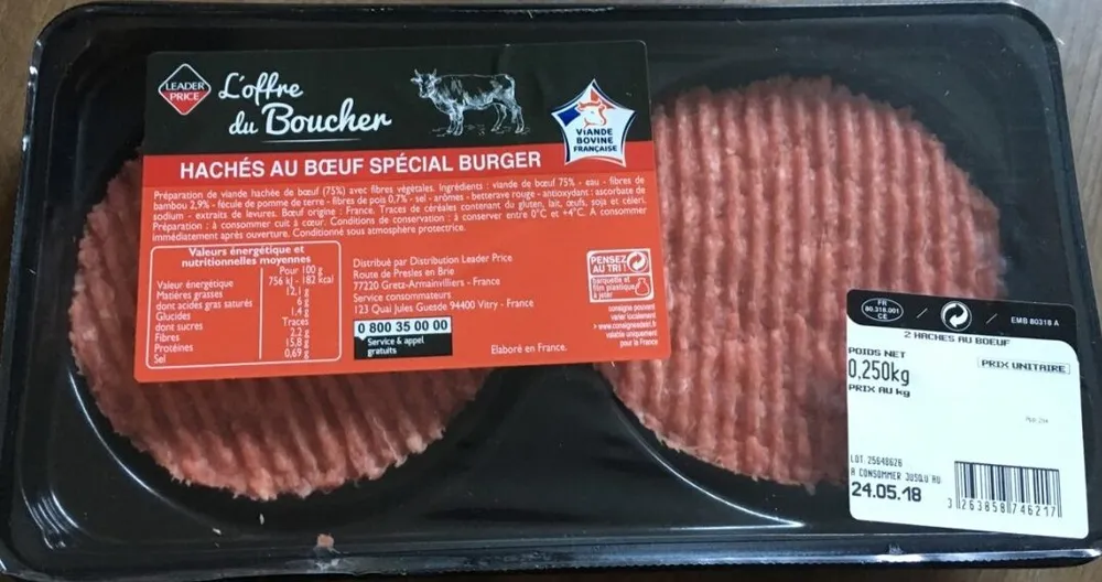 Hachés au boeuf rond
