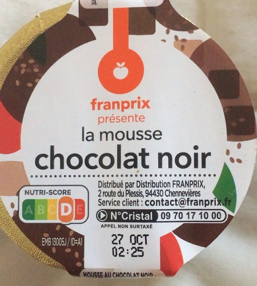 mousse chocolat noir