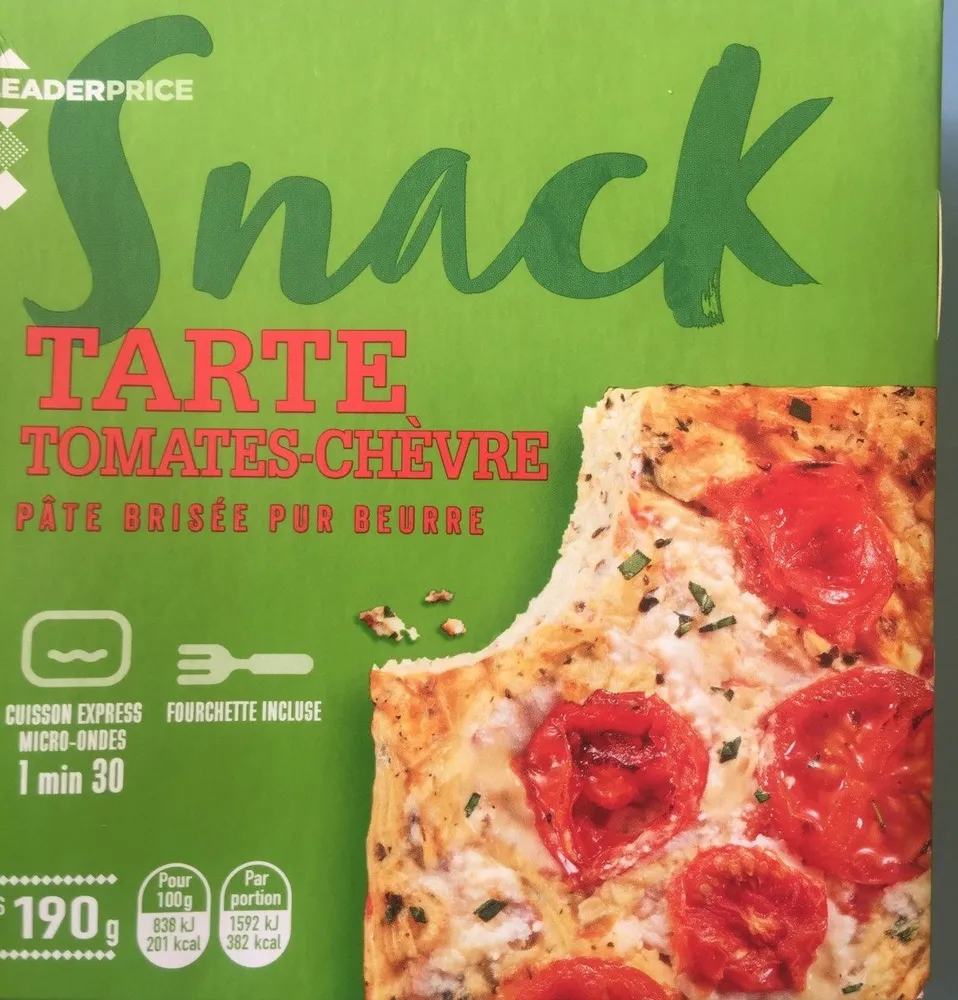 Snack tarte tomates chèvre