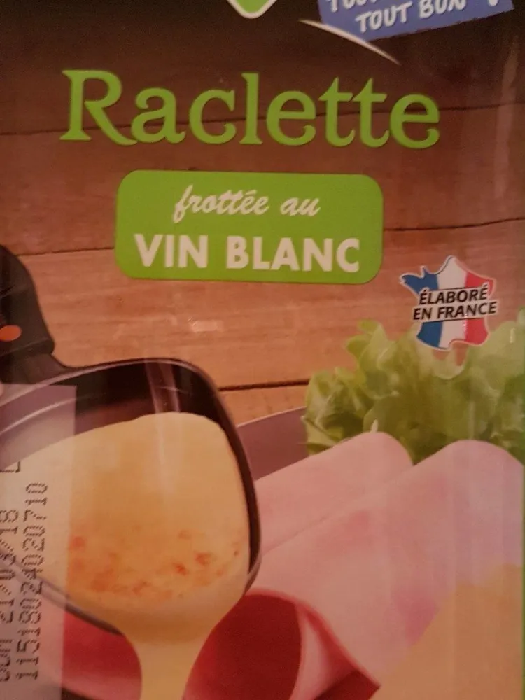 Raclette en tranche vin blanc