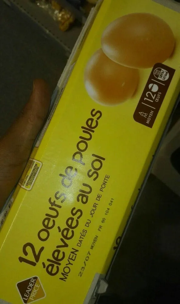 Oeufs de poules élevées au sol