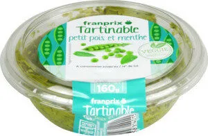 tartinable petits pois menthe