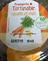 Tartinable carotte et miel