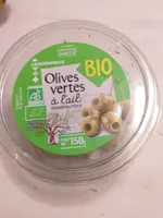 Olives vertes à l ail dénoyautées