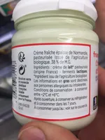 creme fraiche épaisse de Normandie bio 38% MG