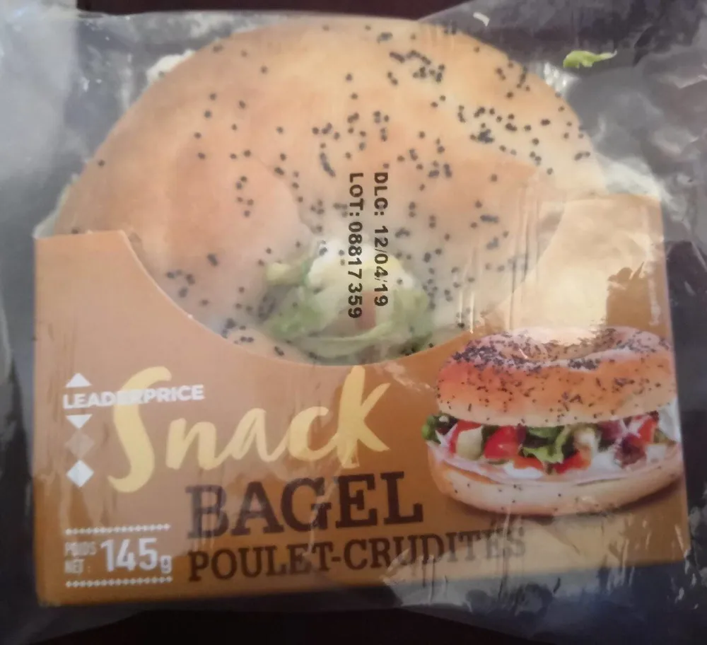 Snack BAGEL Poulet-Crudités