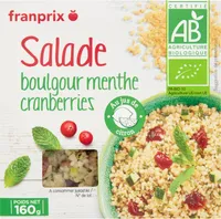 salade boulgour menthe cranberry bio
