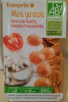 Mini girasoli farce a la ricotta tomate et mozzarella