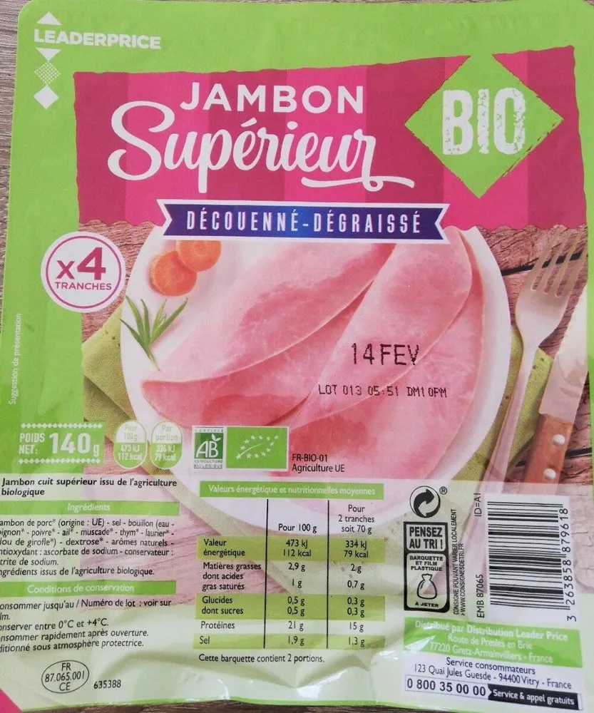 Jambon supérieur
