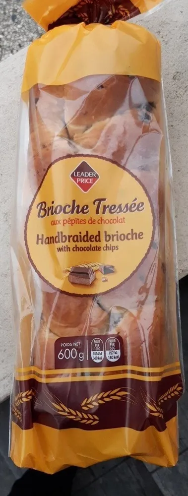 Brioche tressée aux pépites de chocolat