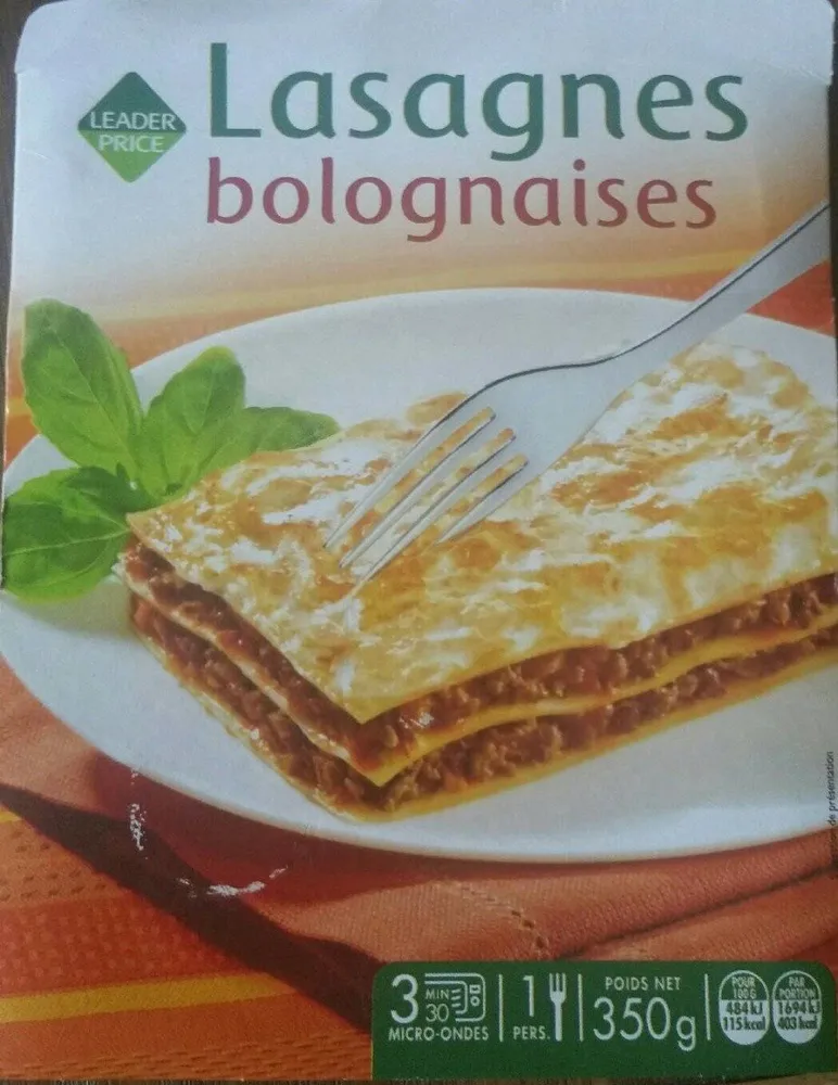 Lasagne à la bolognaise