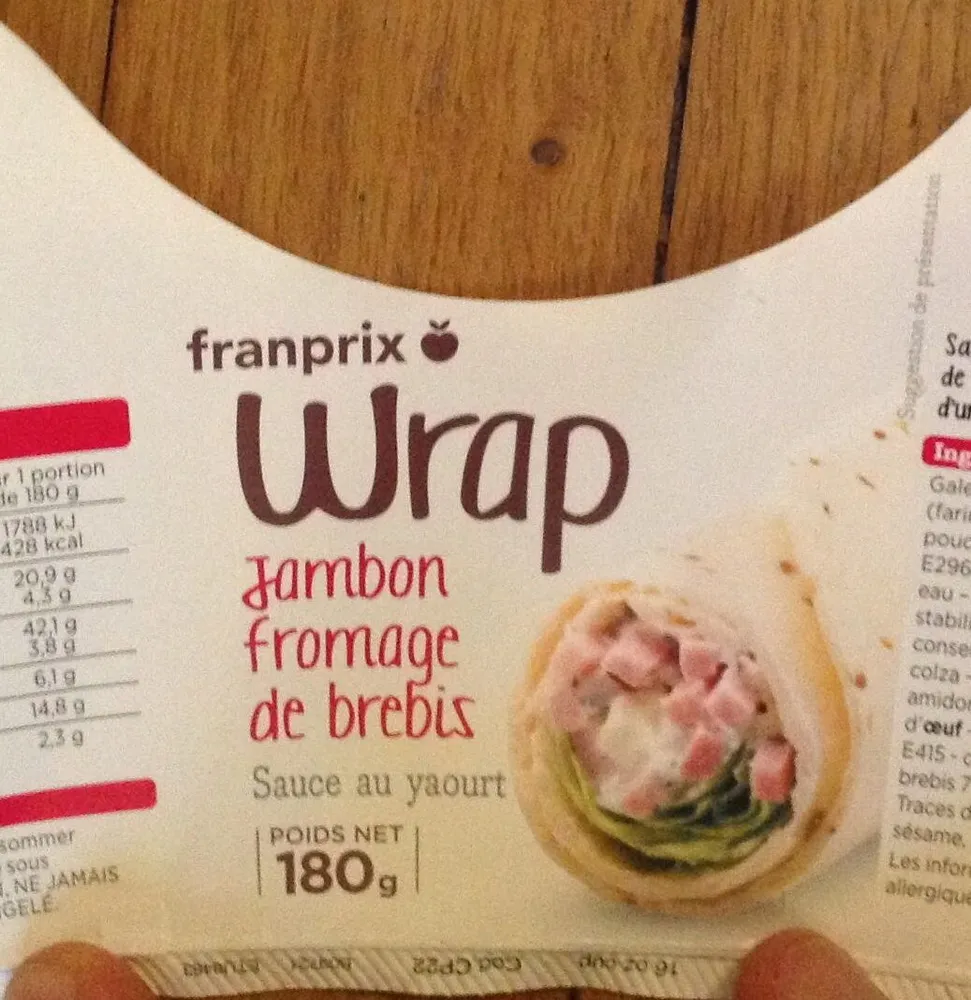 Wrap - Jambon fromage de brebis