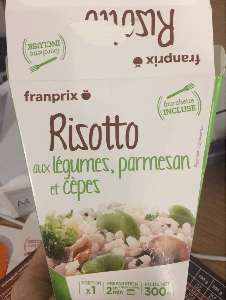 Risotto aux légumes, cèpes et parmesan