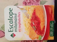 Escalope milanaise et tagliatelles