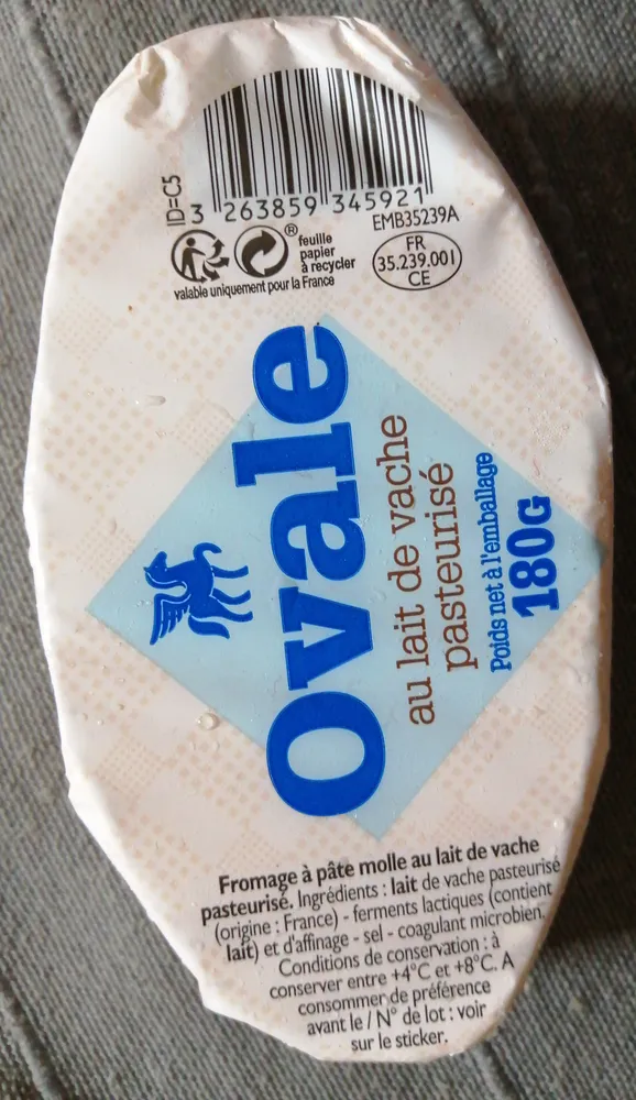 Fromage à pâte molle au lait de vache pasteurisé