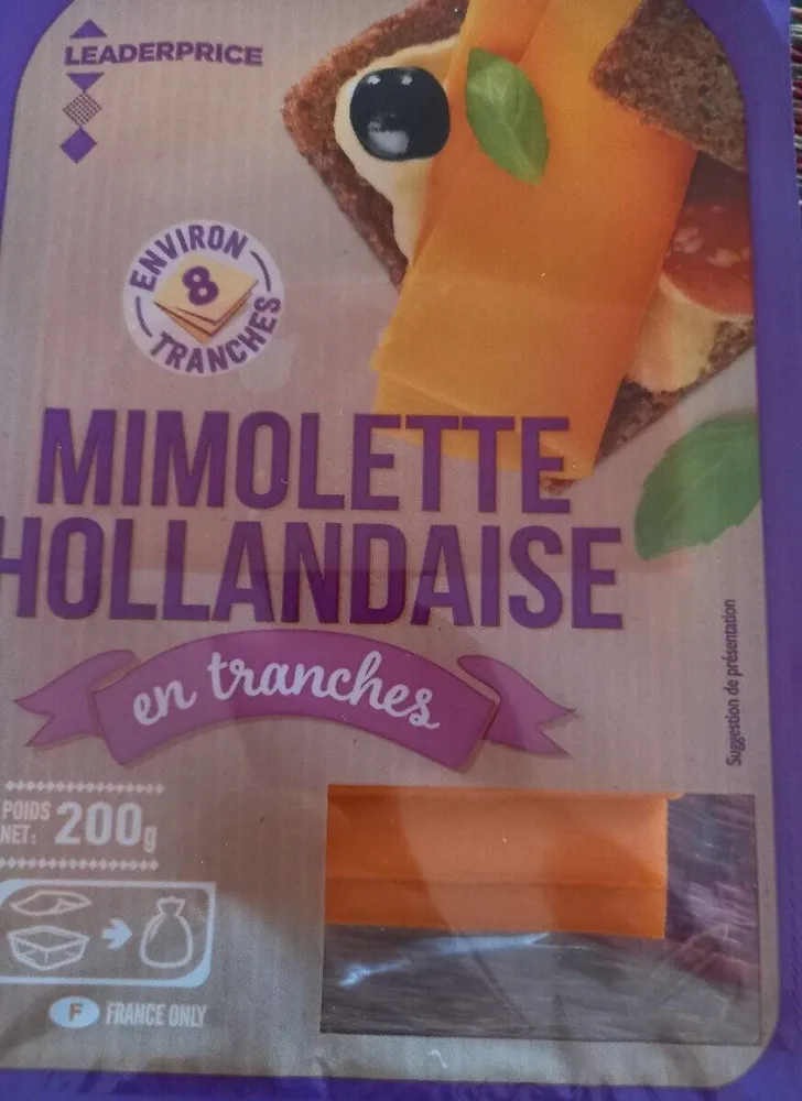 Mimolette hollandaise en tranches