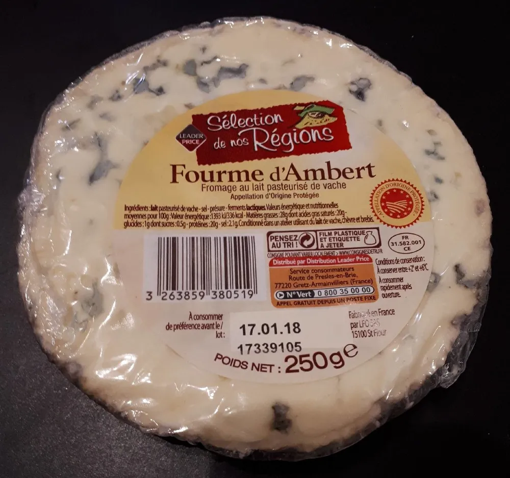 Fourme d'Ambert - Fromage au lait pasteurisé de vache
