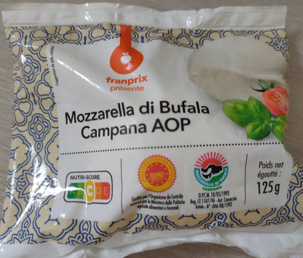 mozzarella di buffala campana AOP