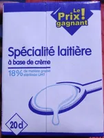 Spécialité laitière UHT 18% MG 20 cl LPG