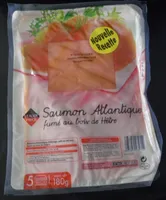 Saumon atlantique fumé au bois de hêtre Leader Price