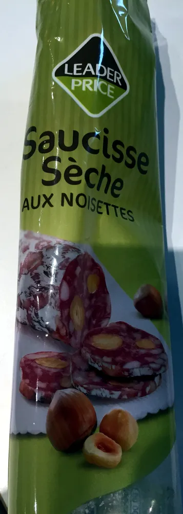 Saucisse sèche aux noisettes