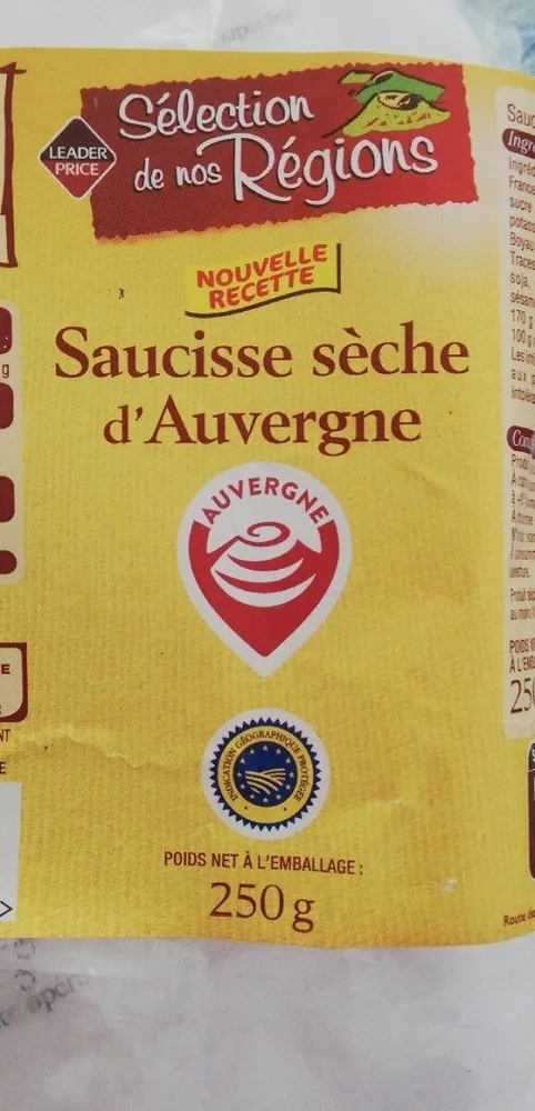 Saucisse Sèche D'auvergne