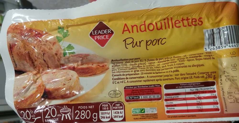 Andouillettes pur porc