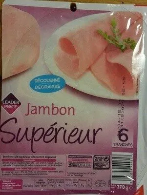 Jambon supérieur découenné dégraissé 6 tranches