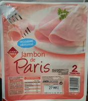 Jambon de Paris découenné dégraissé (2 tranches)