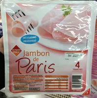 Jambon de Paris, Découenné Dégraissé (4 Tranches)