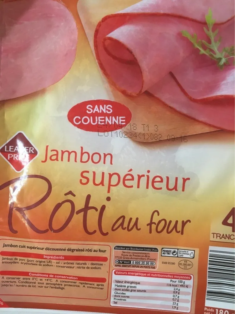 Jambon Supérieur sans Couenne