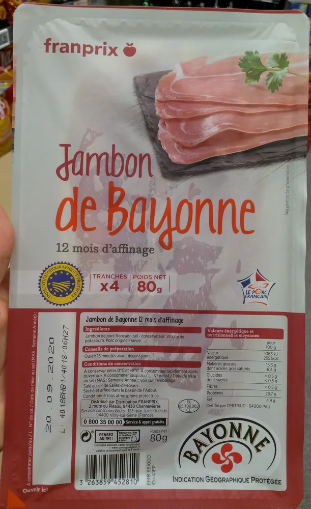 Jambon de Bayonne
