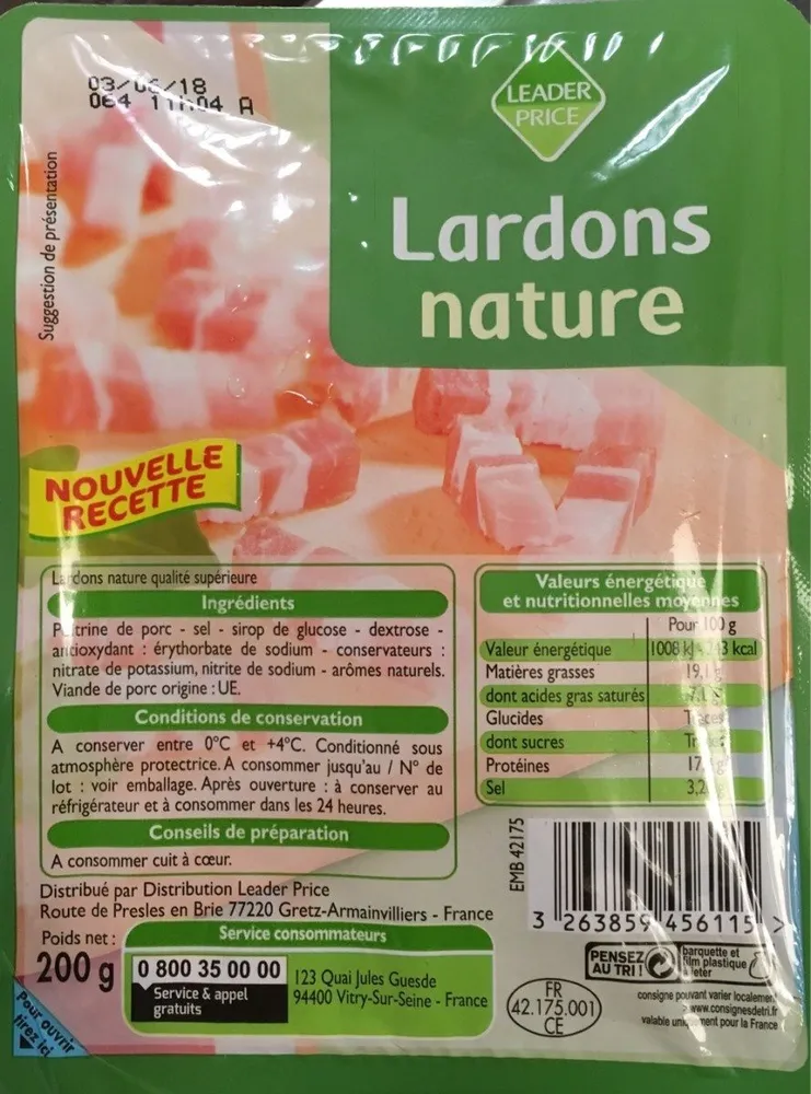 Lardons nature