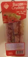 Sandwich Bacon Crudités, Pain de Mie au Son