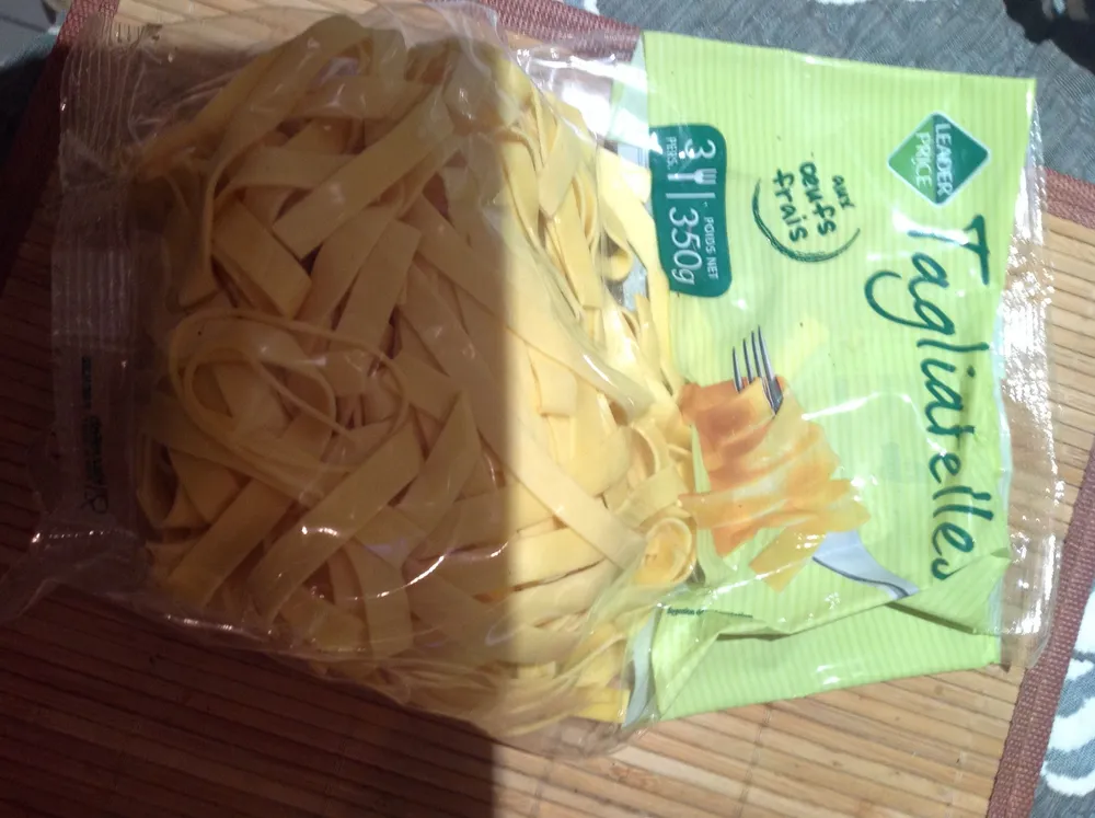 Tagliatelles aux œufs frais