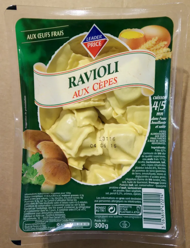 Ravioli aux Cèpes