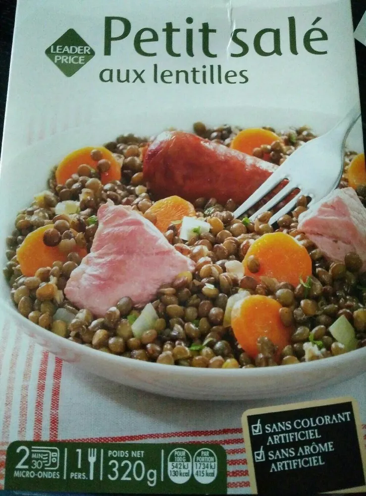 Petit salé aux lentilles