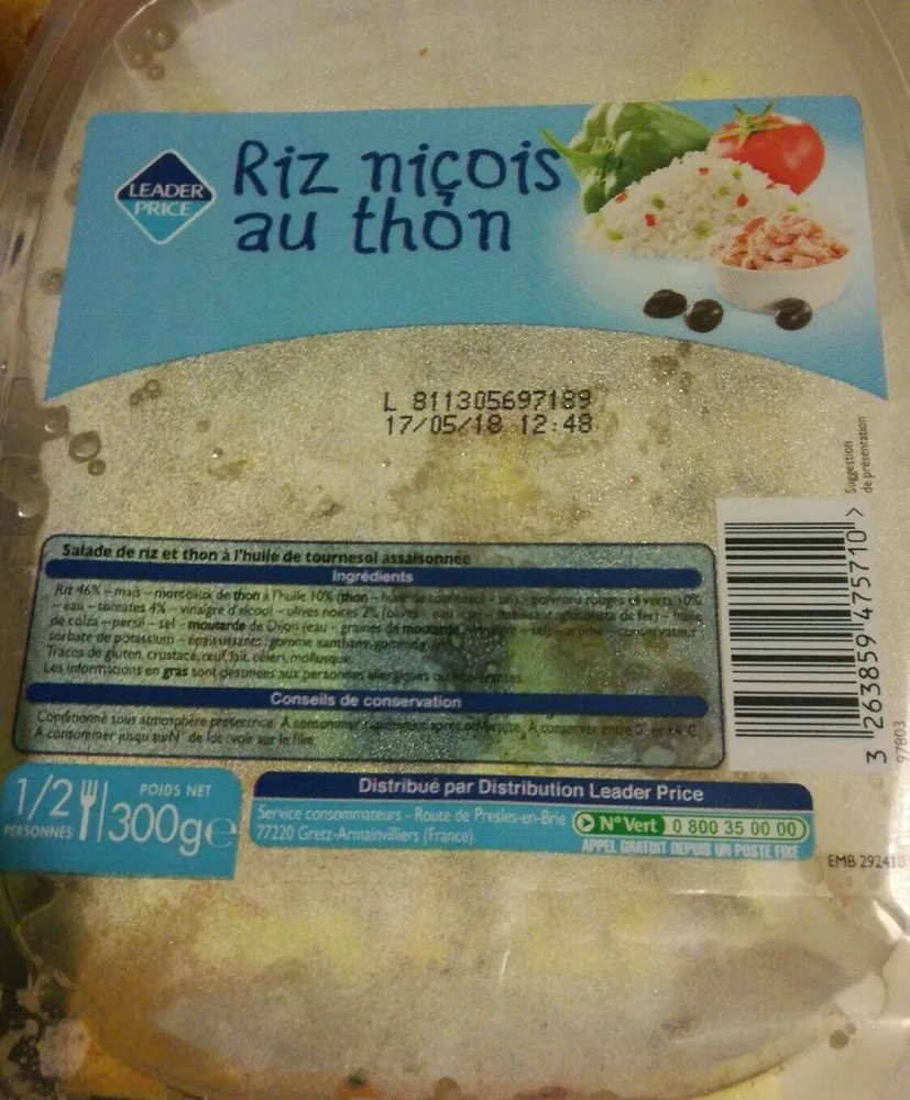 Riz Nicois Au Thon