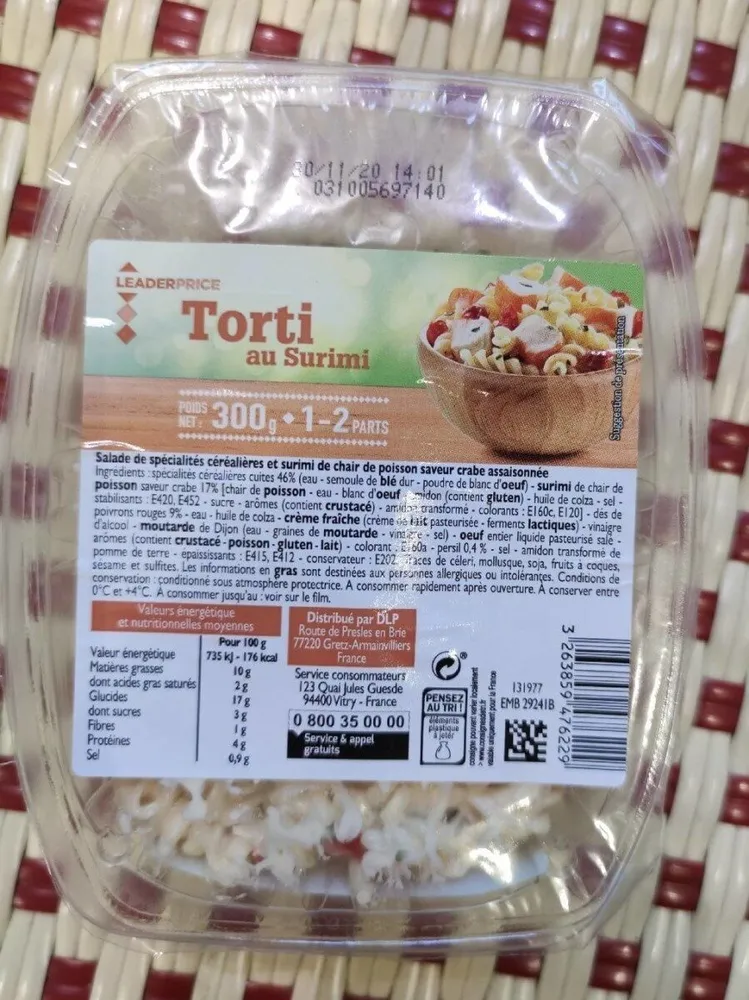 Torti au surimi