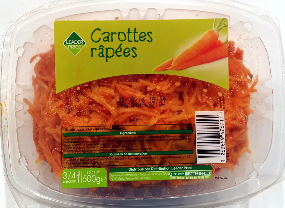 Carottes râpées