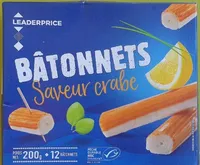 Bâtonnets saveur crabe