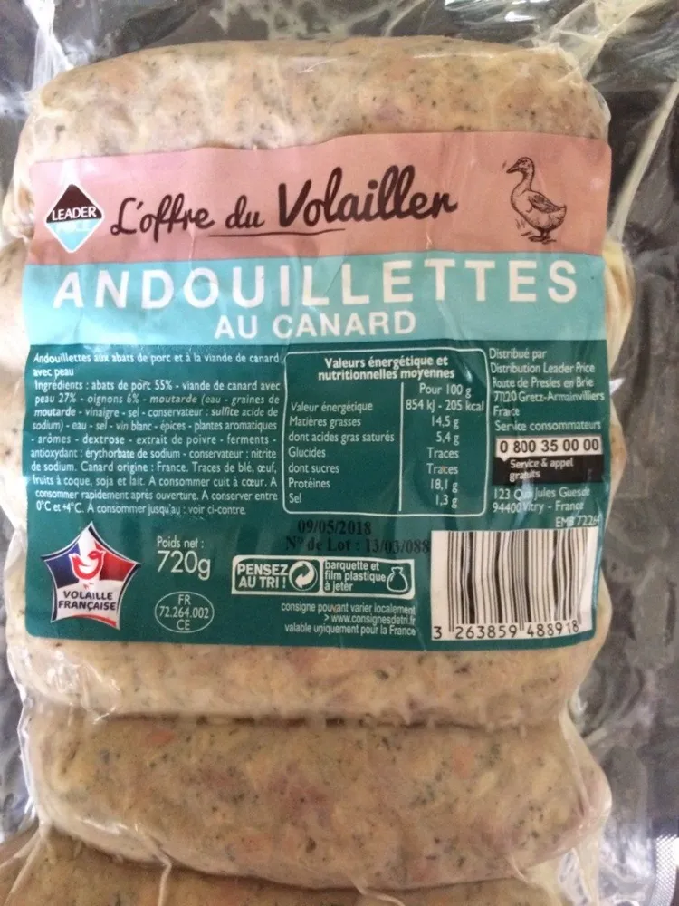 Andouillettes au canard X 6