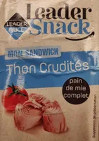 Sandwich thon crudités