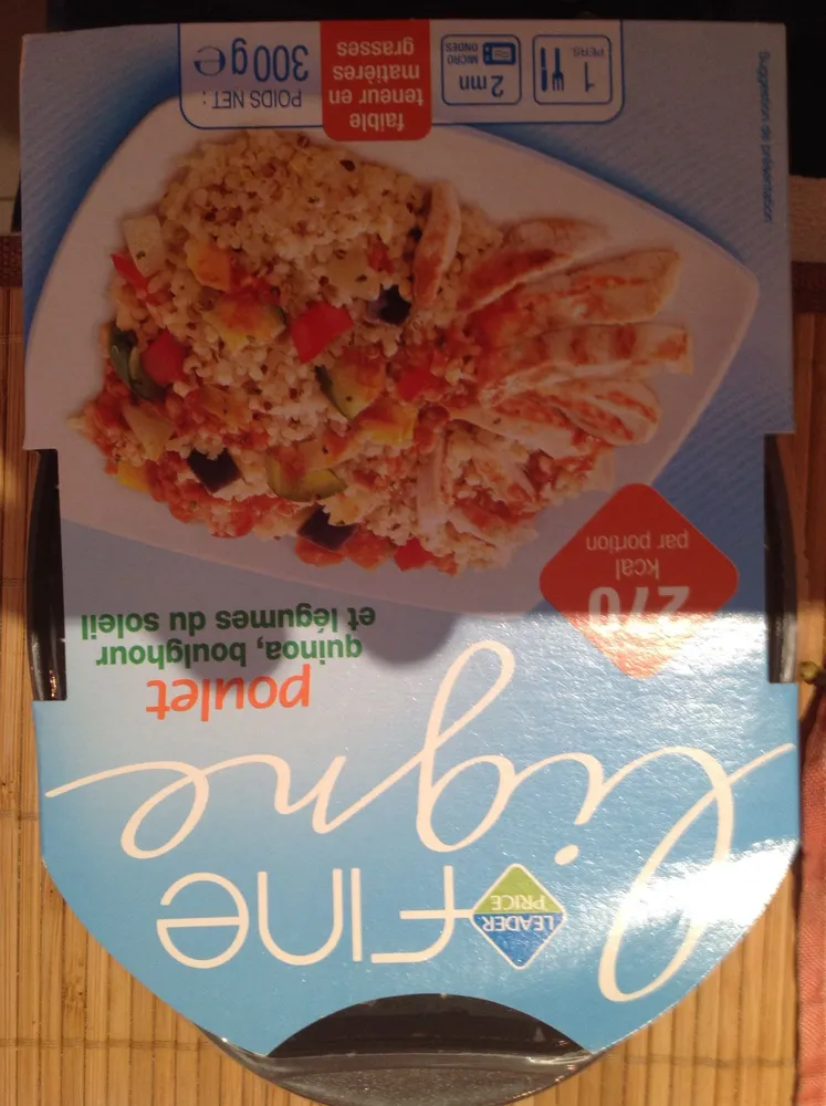 Poulet quinoa, boulghour et légumes du soleil
