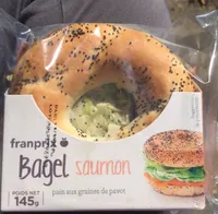 Bagel saumon - Pain aux graines de pavot