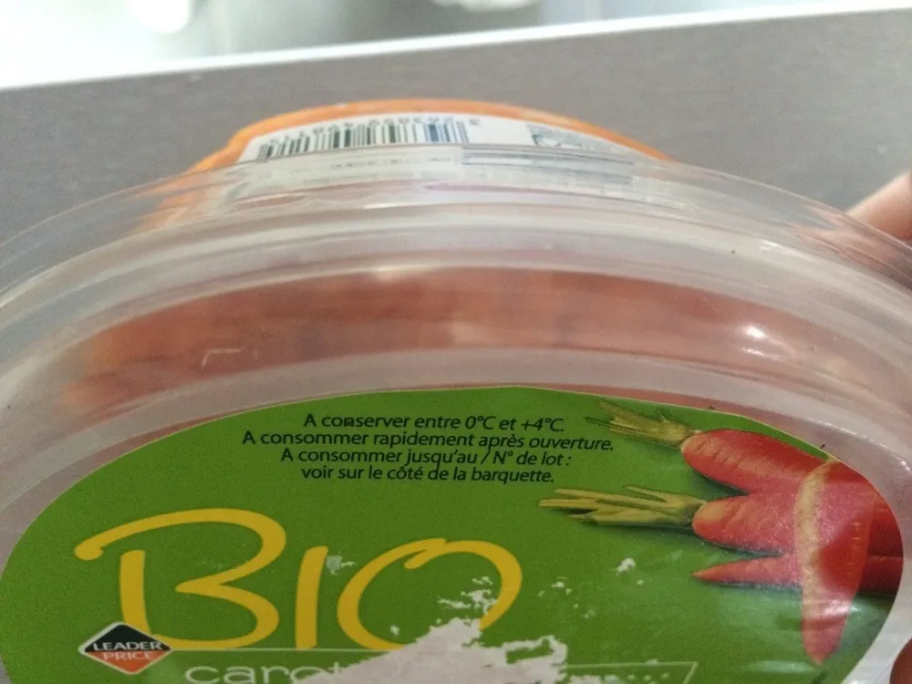 Carottes Râpées Bio